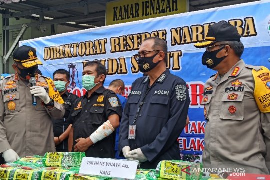 Anggota Polda Sumut terluka saat pengungkapan 100 kg sabu