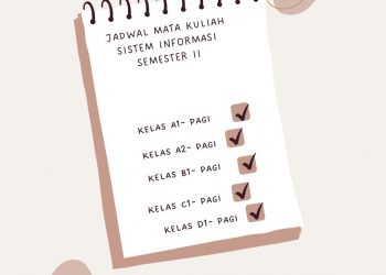 Jadwal Mata Kuliah Sistem Informasi Semester II T.A 2021/2022
