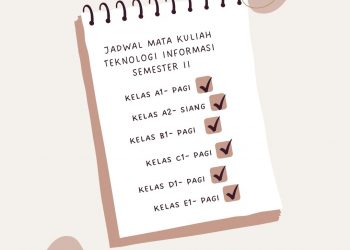 Jadwal Mata Kuliah Teknologi Informasi Semester II T.A 2021/2022
