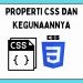 100+ Macam-Macam Properti Dasar CSS dan Kegunaanya