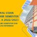 Jadwal Ujian Akhir Semester Ganjil T.A 2022/2023