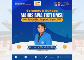 Mahasiswa FIKTI UMSU Lolos Scholarship - Exchange Program 2023 Di Korea
