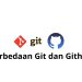 perbedaan git dan github