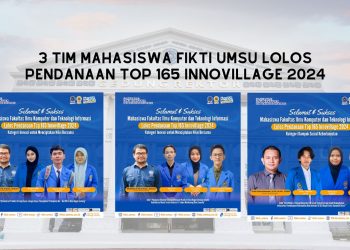 3 TIM Mahasiswa FIKTI UMSU Lolos Pendanaan Top 165 Innovillage 2024