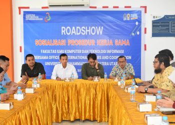 Roadshow Sosialisasi Prosedur Kerja Sama FIKTI Bersama OIC UMSU