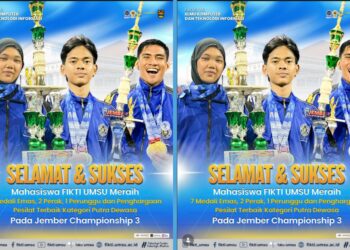 Mahasiswa FIKTI UMSU Borong Medali Emas di Jember Championship 3