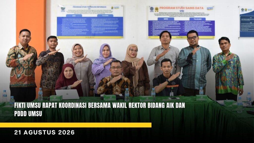 FIKTI UMSU Rapat Koordinasi Bersama Wakil Rektor bidang AIK dan PDDD UMSU
