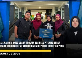 Mahasiswa FIKTI UMSU Juara 1 Dalam Business Pitching Bursa Wirausaha Unggulan Kementerian UMKM Republik Indonesia 2026