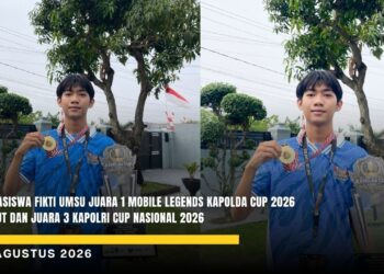 Mahasiswa FIKTI UMSU Juara 1 Mobile Legends Kapolda Cup 2026 Sumut dan Juara 3 Kapolri Cup Nasional 2026
