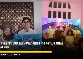 Mahasiswa FIKTI UMSU Raih Juara 1 Medan Bisa Digital di Medan DigiFest 2026